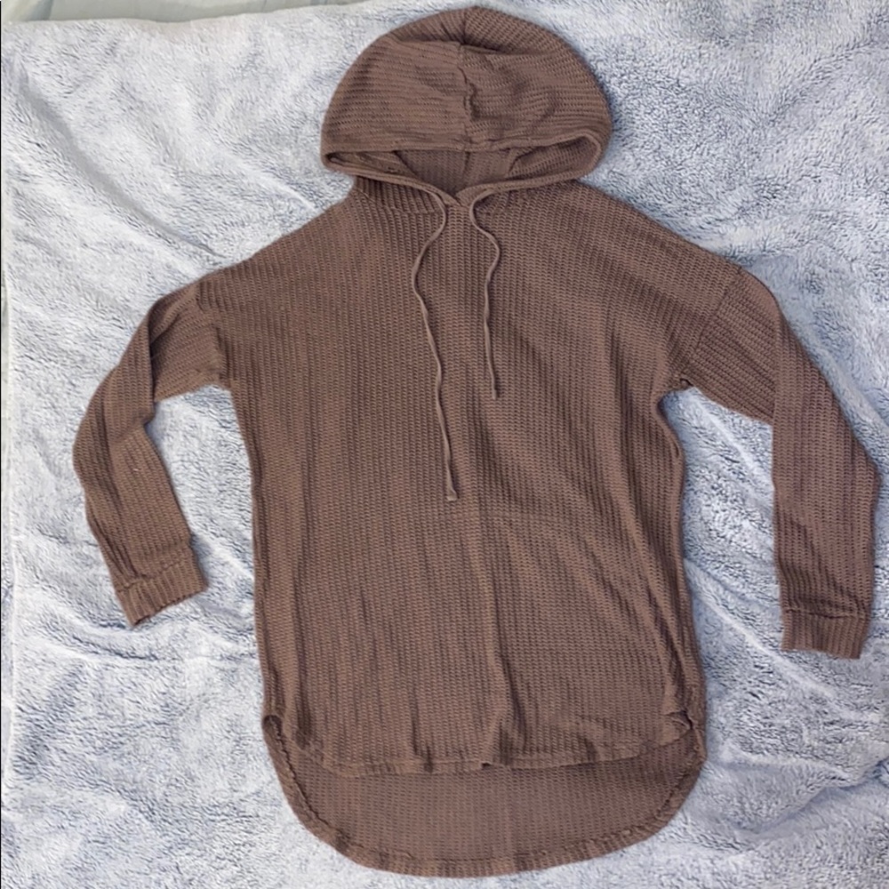 Brown knitted sweater